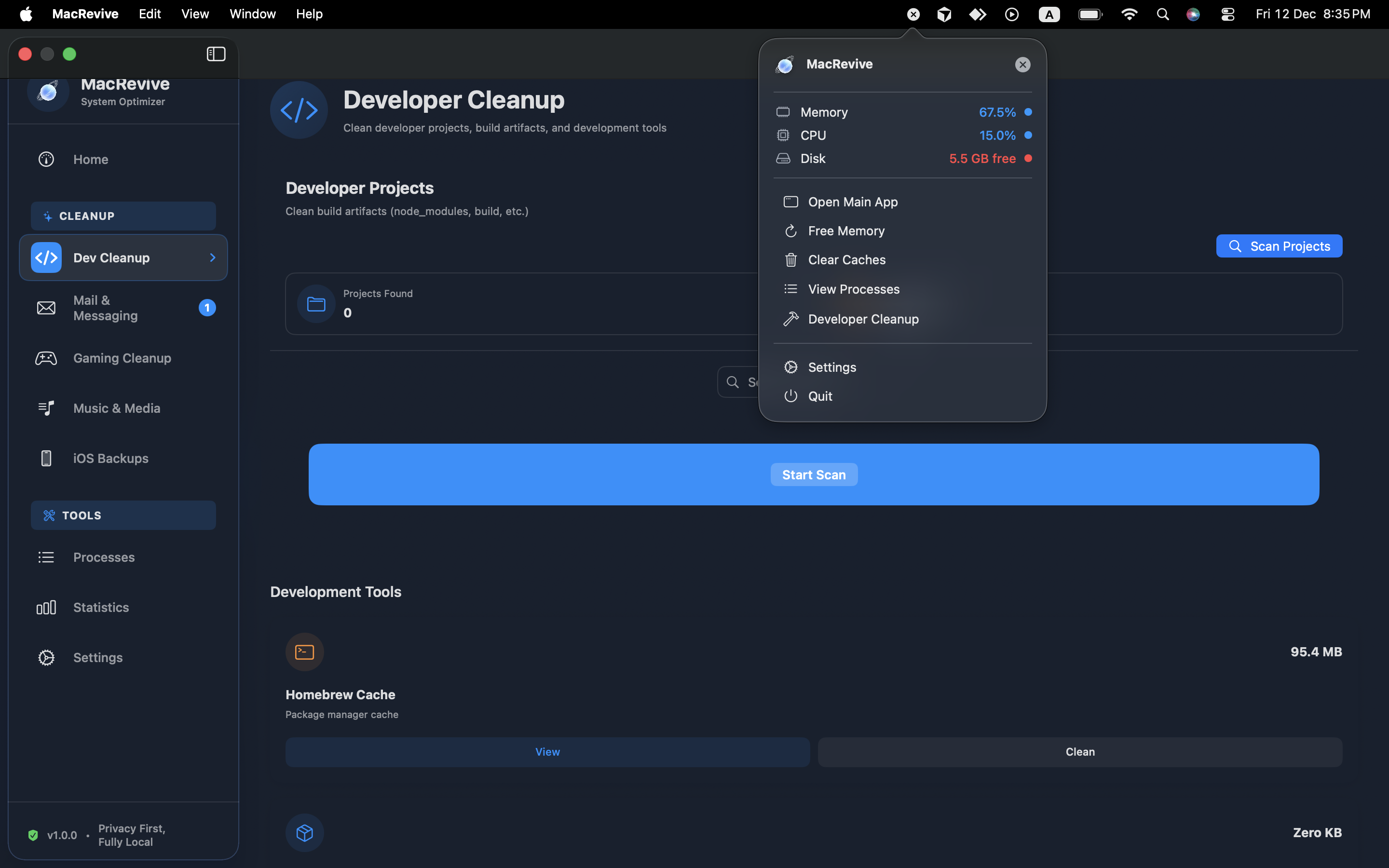 MacRevive - Performance Monitoring